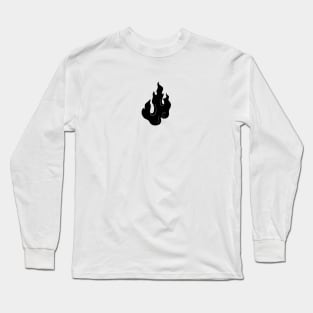 Flame (black) Long Sleeve T-Shirt